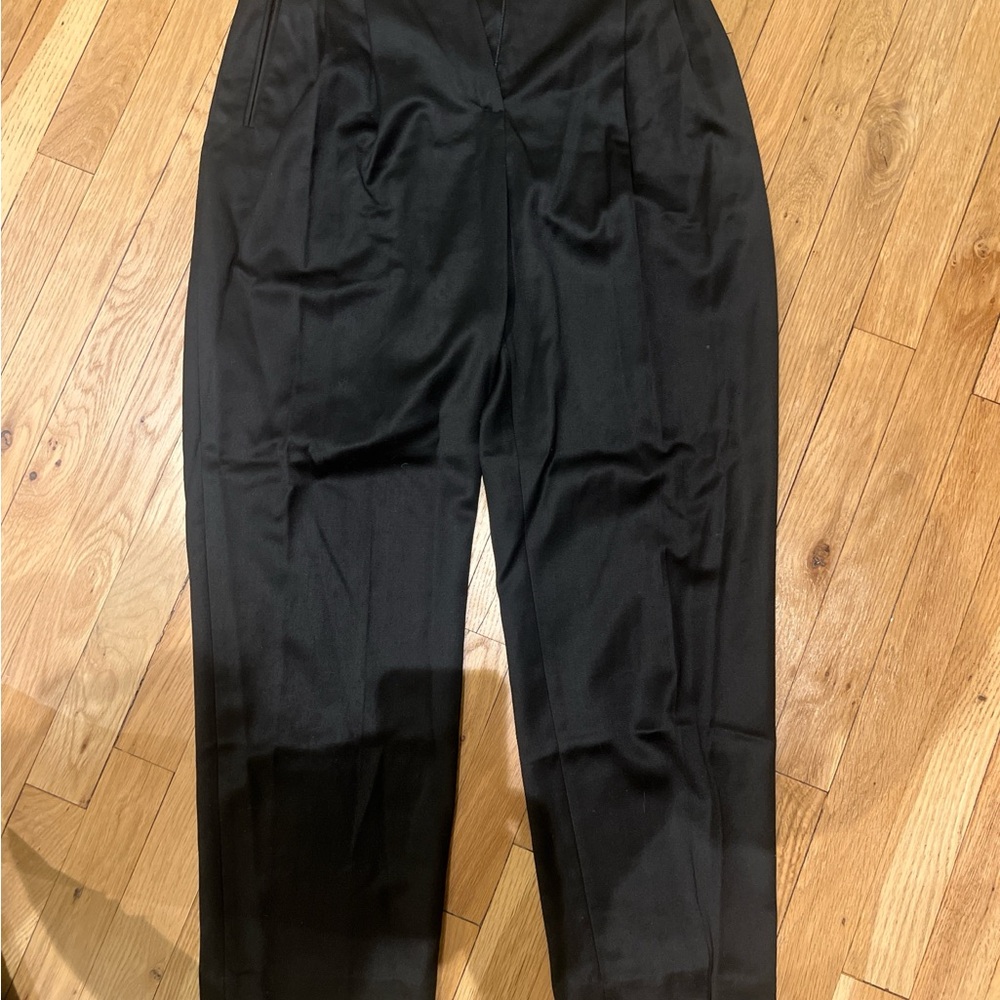 Emi Mess Black Women's Wool Pants - Picture 3 of 4
